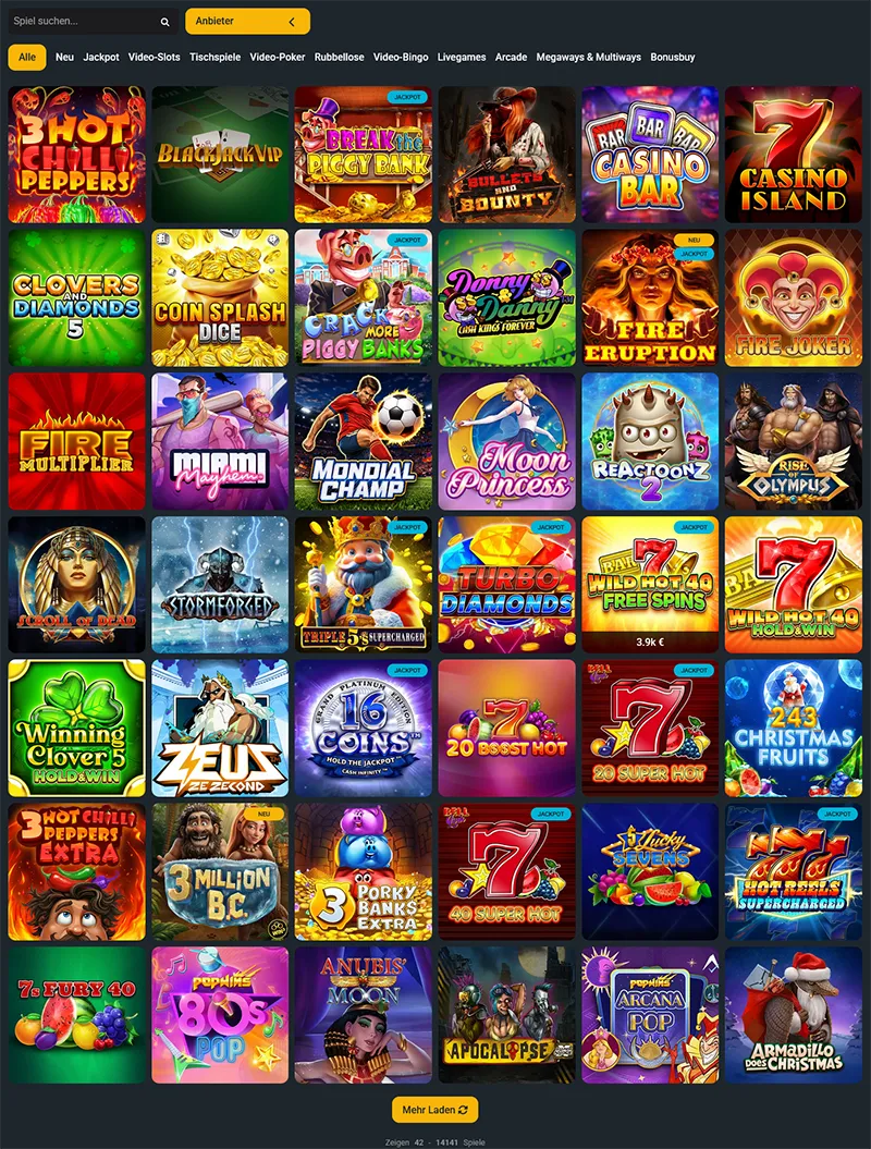 Alle Slots bei herculescasino deutschland online casino