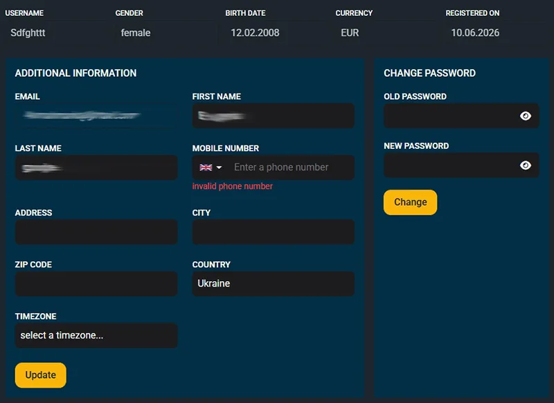 Overview of deposit methods available at Hercules Casino